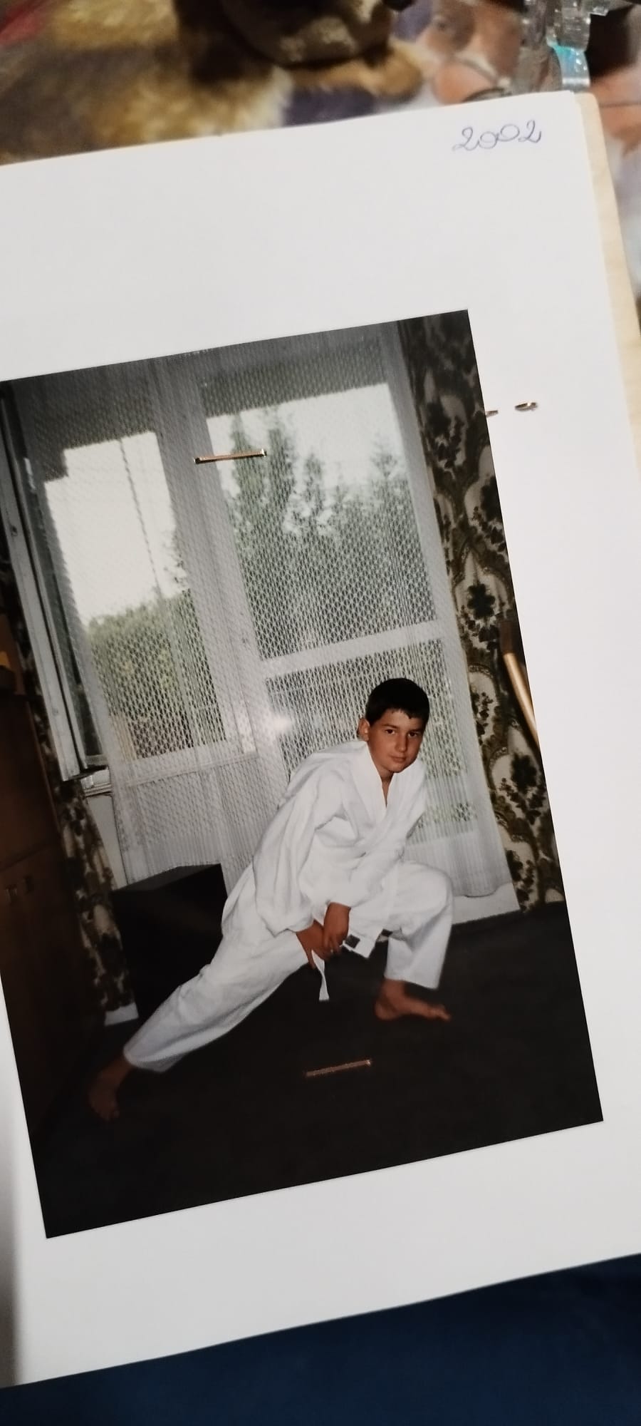 Seweryn Liebersbach beim Karate als Kind